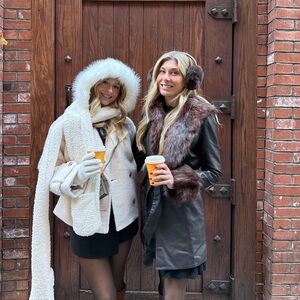 REVOLVE Cream and Brown Jackets